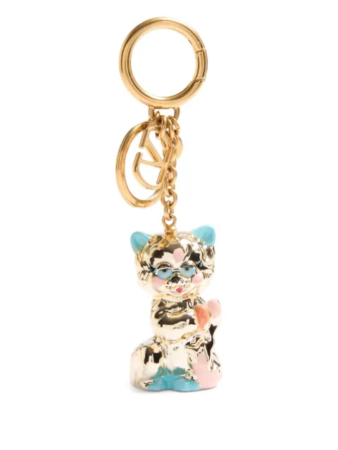 Valentino Garavani Le Chat De La Maison keyring Gold WP0AR1VQY