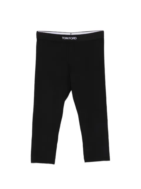 TOM FORD logo-waistband trousers Black PAJ102JEX011
