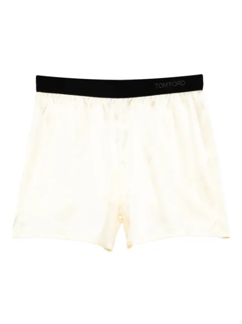 TOM FORD elasticated-waistband shorts Yellow SH0080FAX881