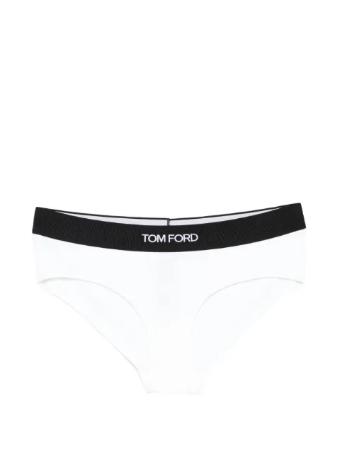 TOM FORD logo-waistband briefs White KNJ004JEX011
