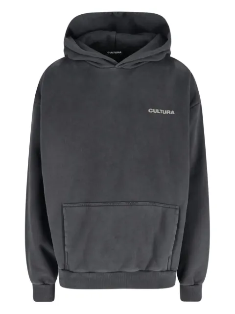 CULTURA logo hoodie Grey L004