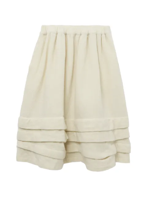 Comme Des Garçons Girl ruffled midi skirt Neutrals NPS009051
