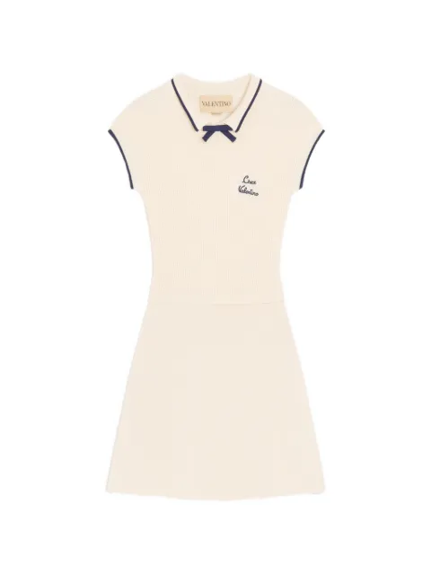 Valentino Garavani knitted short dress Neutrals BKD14Z9JV