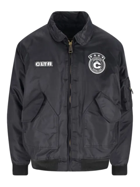 CULTURA zip bomber coat Black BB005