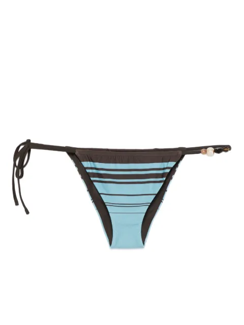 SIR. striped tie side bikini bottoms Blue SIR4250013B1