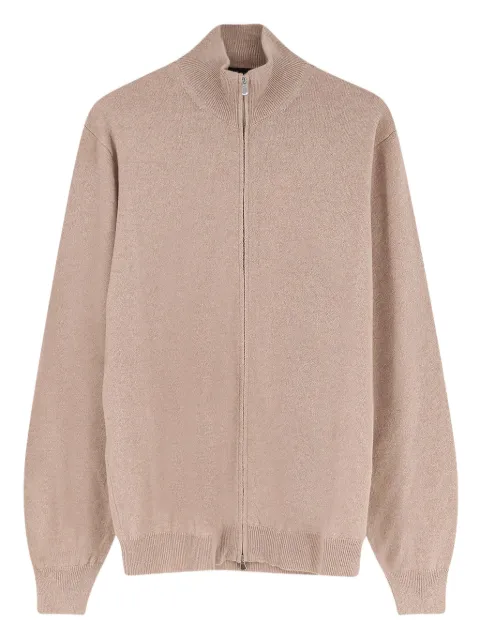 Filippo De Laurentiis zip-fastening cardigan Neutrals FZ1MLWC12R061