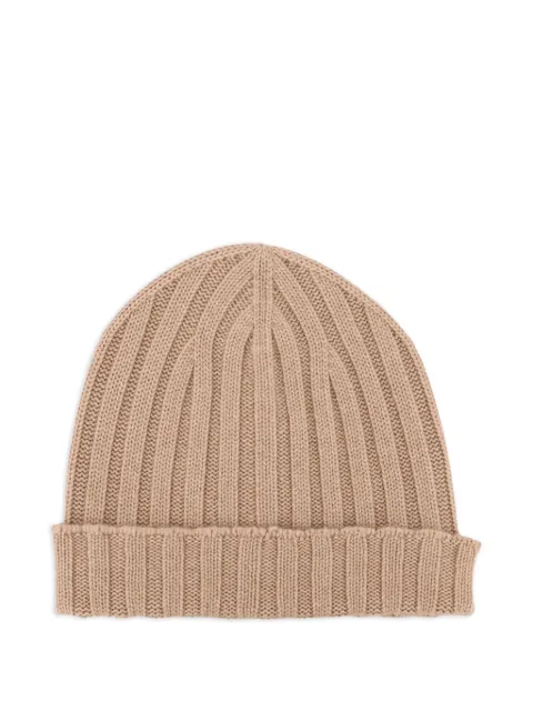 Filippo De Laurentiis ribbed-knit beanie hat Neutrals HATCA7C066