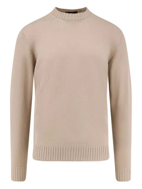 Filippo De Laurentiis crew-neck long-sleeve sweater Neutrals GC3MLWM8R061