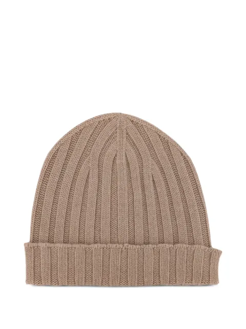 Filippo De Laurentiis ribbed beanie Neutrals HATCA7C060