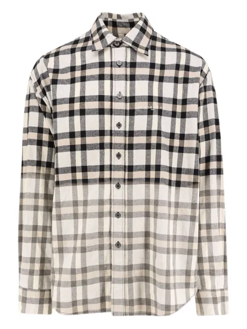 Ih Nom Uh Nit degradé-check shirt White NUW25219520