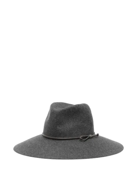 Peserico bow detail Hat Grey S36205C0RCC698