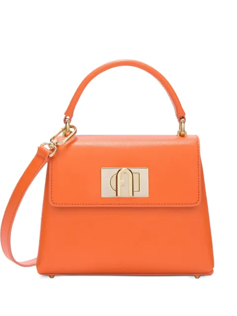 Furla mini 1927 leather tote bag Orange WB00109ARE0001007