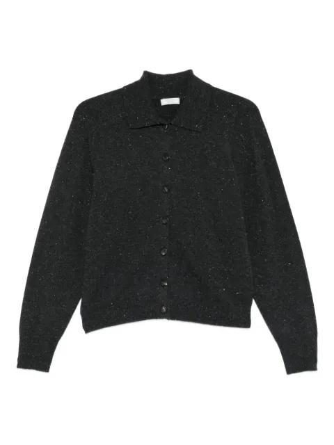 Peserico polo-collar cardigan Grey S99385F1209095073