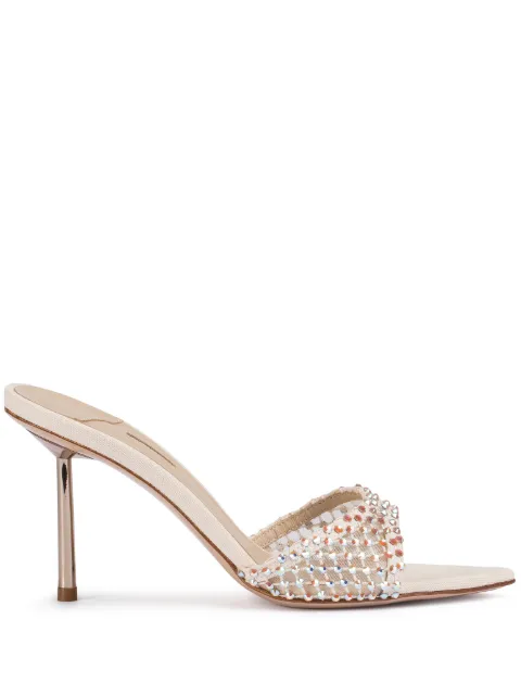 Le Silla 80mm Gilda embellished sandals Neutrals 6651F080BXPPSCM