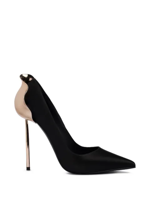 Le Silla Petalo metallic-detail pumps Black 3110M100G3PPSME