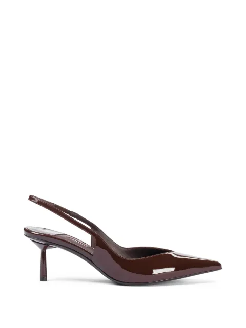 Le Silla Vivienne slingback patent leather pumps Brown 4206D060BXPPGSM