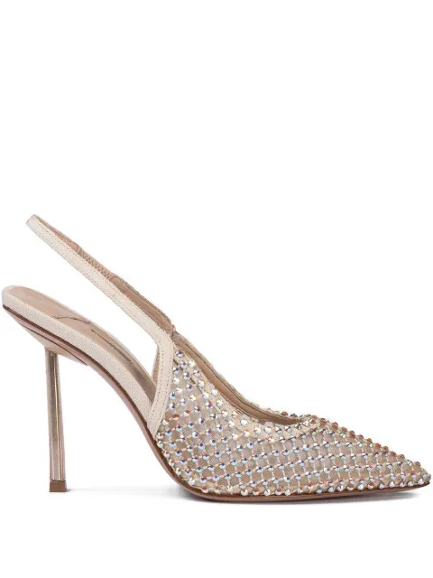 Le Silla Gilda embellished slingback pumps Neutrals 2299U090P1PPSTV