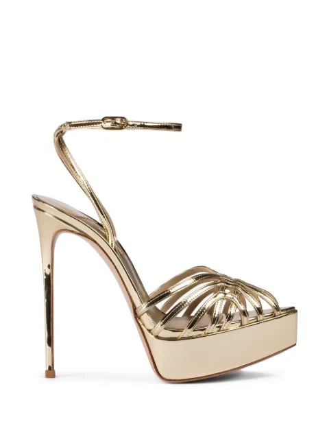 Le Silla Embrace platform-heel sandals Gold 2892B100RCPPMRA