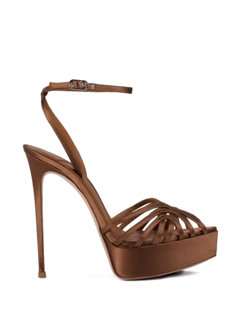 Le Silla Embrace stiletto-heel sandals Brown 2892B100RCPPSAT
