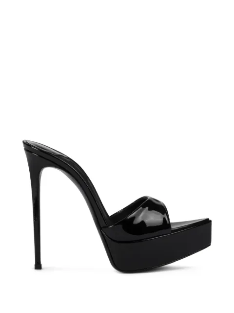 Le Silla Uma platform mules Black 2888F100RCPPGSL