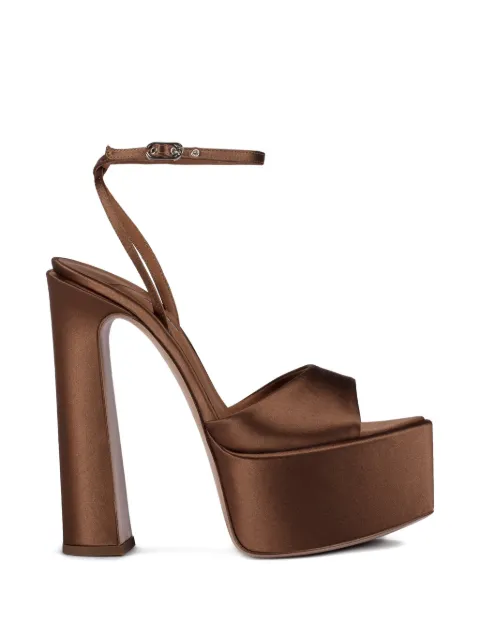 Le Silla Nina platform sandals Brown 3091F100RCPPSAT