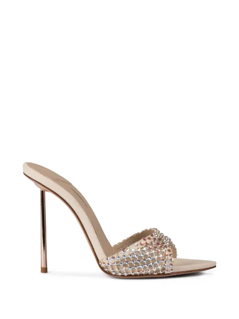Le Silla Gilda embellished mules Neutrals 6618E100BXPPSCM