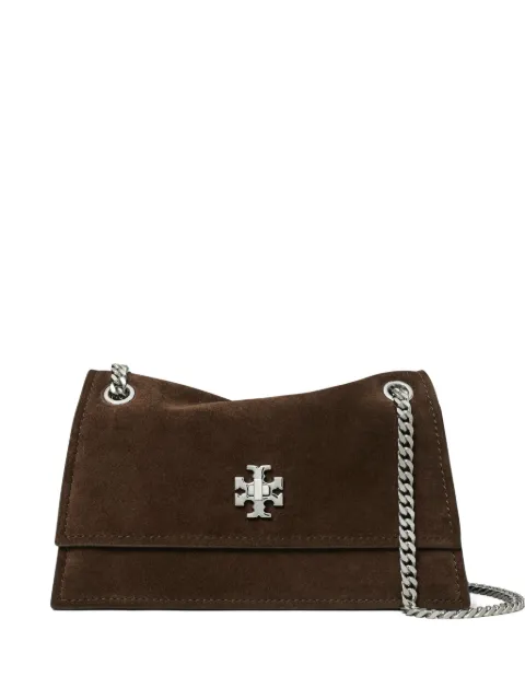Tory Burch mini Kira turnlock suede shoulder bag Brown 178150