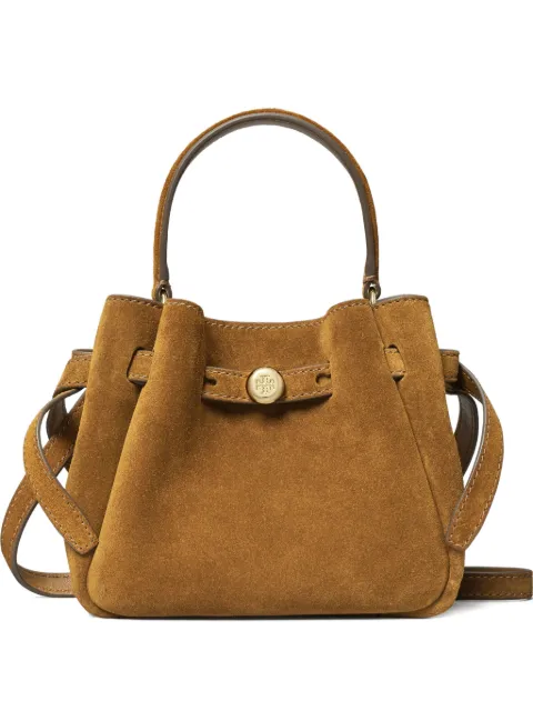 Tory Burch mini Romy suede bucket bag Brown 181566