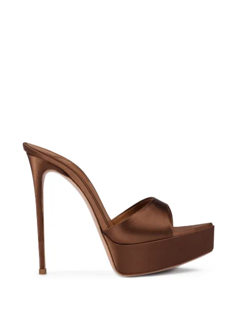 Le Silla platform-heel sandals Brown 2888F100RCPPSAT