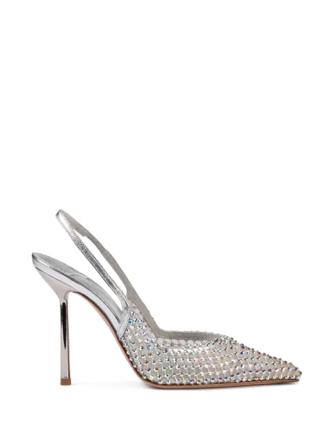 Le Silla Gilda rhinestone-embellishment slingback pumps White 4172F090BXPPCAZ