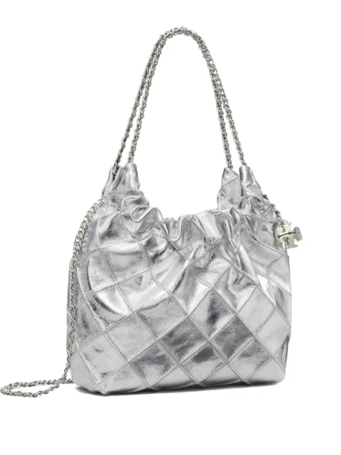 Tory Burch mini Fleming shoulder bag Silver 176040