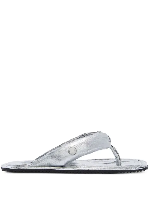 The Attico Indie padded thong slippers Silver 247WS797L070