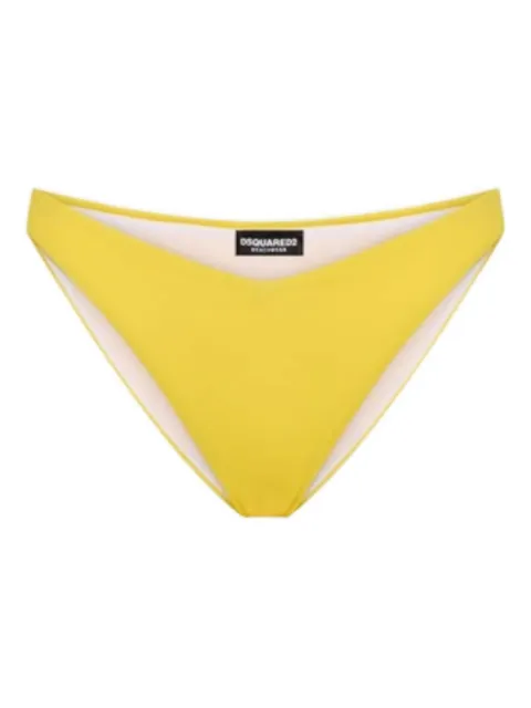 DSQUARED2 logo bikini bottoms Yellow D6B223340ISA01