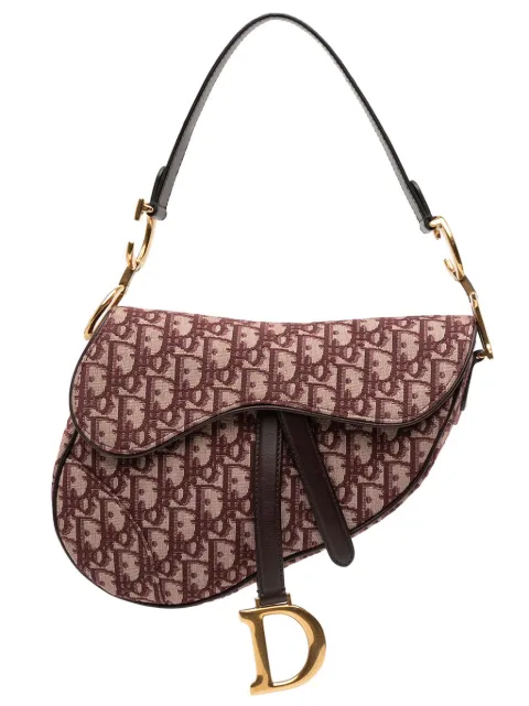 Christian Dior Pre-Owned 2018 Oblique Canvas Saddle Bag shoulder bag Red 2D0YYVD7U5L9D7JT