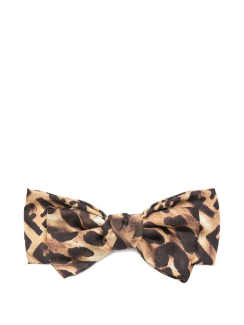 FENDI leopard print bow hair accessory Brown FXT467AVP6