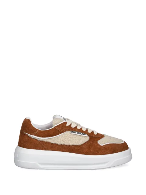 Love Moschino logo-detail sneakers Brown JA15295H0NJU2
