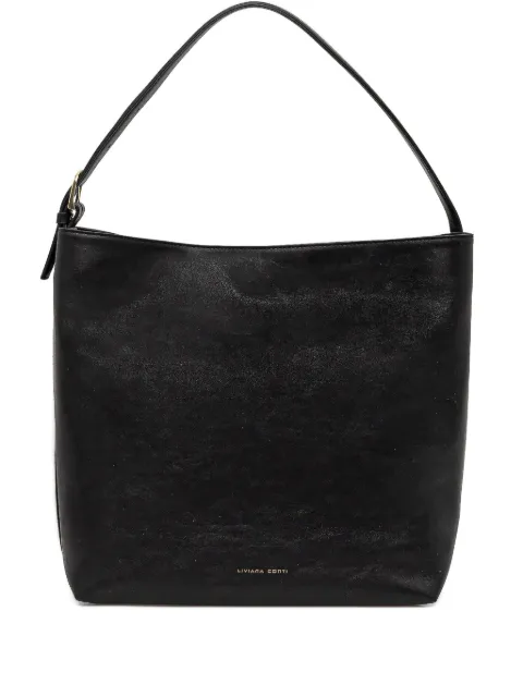 Liviana Conti leather tote bag Black A5WA64