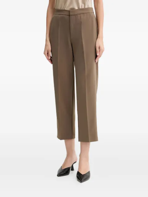 Isabelle Blanche cropped trousers Brown IS25FWP050T001
