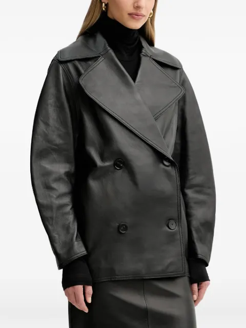 Liviana Conti double-breasted coat Black L5WX40