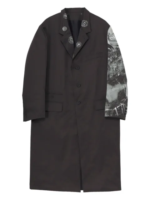 Yohji Yamamoto Padded Pinstripe Jacket Black HLJ448311
