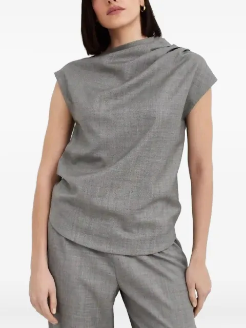 LouLou de Saison Lyra blouse Grey LYRAANTHRACITE