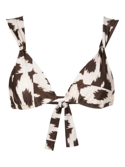 Lenny Niemeyer ikat bikini top Brown SO376PUGLIA