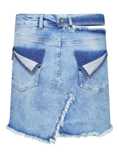 Ottolinger reversed denim mini skirt Blue 11730111702