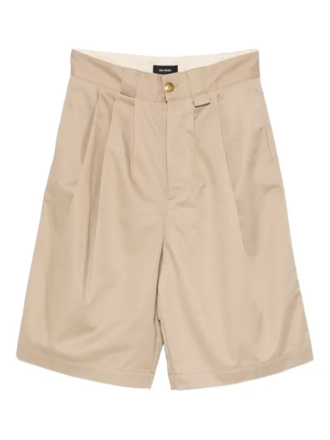 Willy Chavarria pleated shorts Neutrals WCBTM0053019