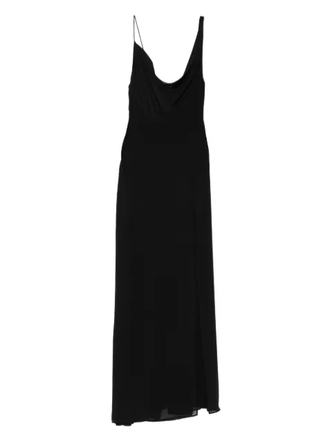 AMIRI cowl-neck slit maxi dress Black AWDRFO1014