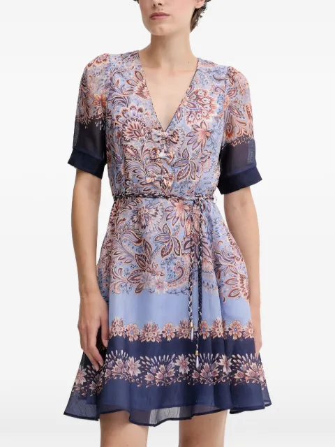 Hale Bob Aubrie floral-print mini dress Blue 55AL612A
