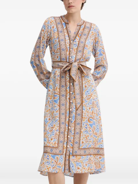 Hale Bob Vienna paisley belt midi dress Blue 56CT620A