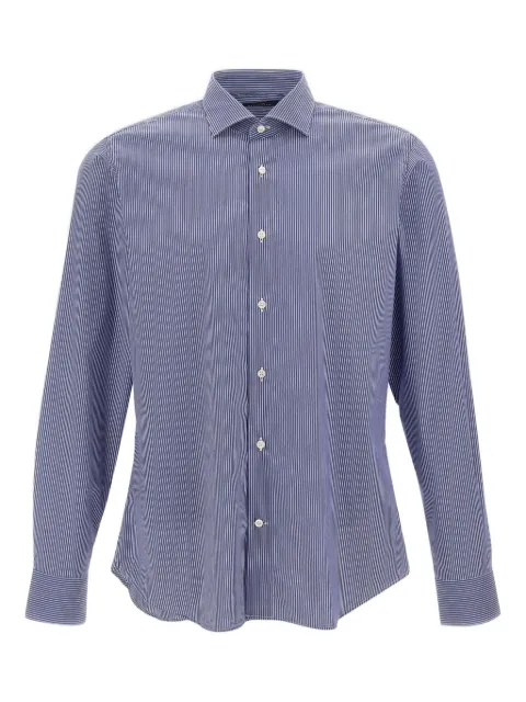 Marchesani striped buttoned shirt Blue 3804BTDES50L004