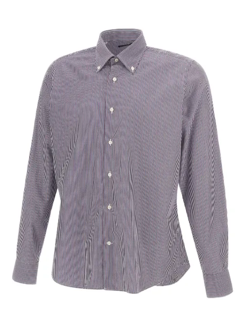 Marchesani striped buttoned shirt Blue 3802BTJES50L009
