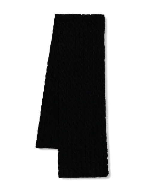 Liviana Conti cable-knit scarf Black A5WF76
